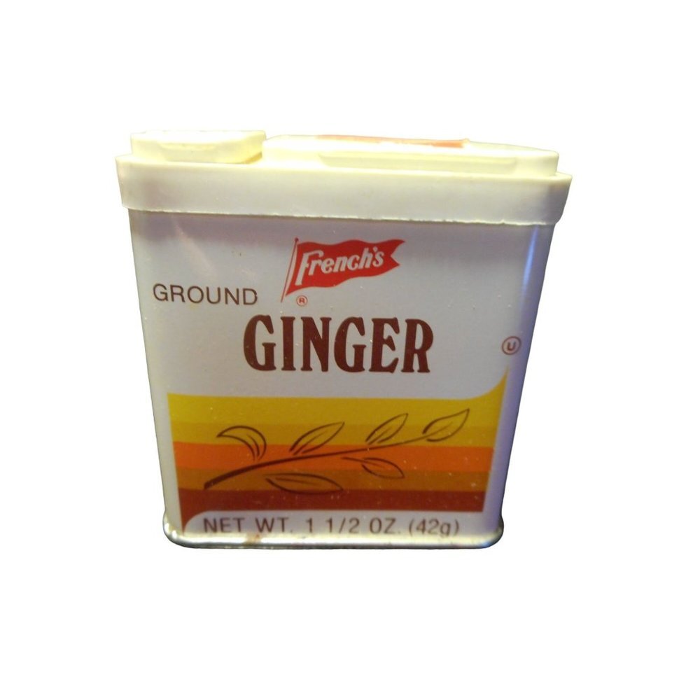 Vintage French's Ground Ginger Spice Tin Estate Find